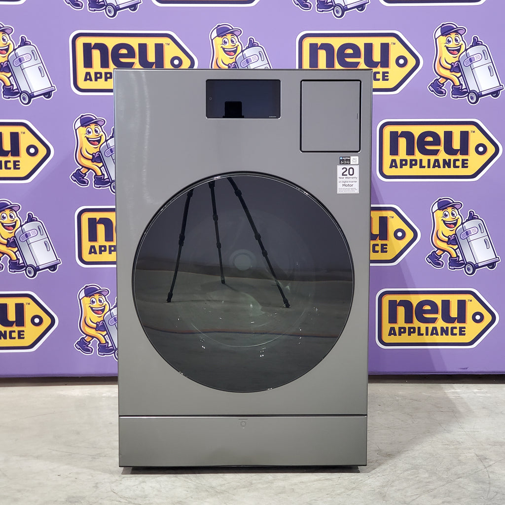 Pictures of Samsung 5.3 cu. ft. Bespoke AI Laundry Vented Combo™ All-in-One Ultra Capacity Washer and Electric Dryer with AI Home in Dark Steel WD90F53AVS - Open Box - Neu Appliance Outlet - Discount Appliance Outlet in Austin, Tx