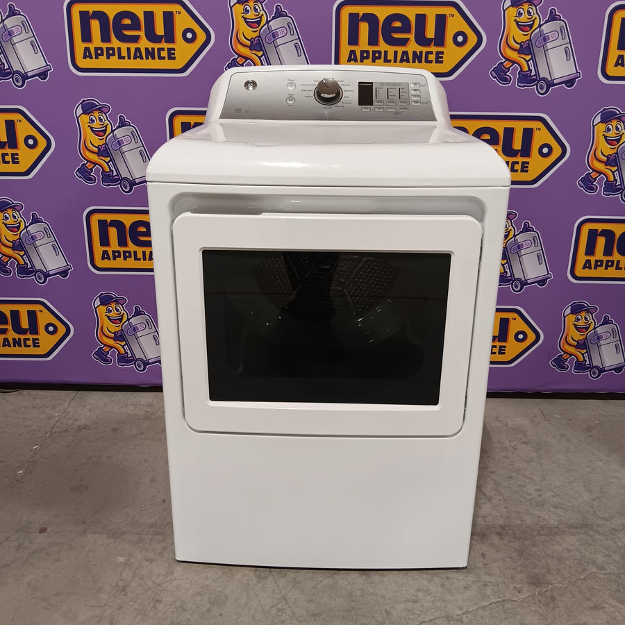 GE Top Load 4.0 Cu. Ft. Capacity Washer with Stainless Steel Wash Basket GTW325ASWWW - New in Box and GE 7.4-cu ft Vented Electric Dryer in White 16256 - GTD72EBSNWS - Certified Refurbished