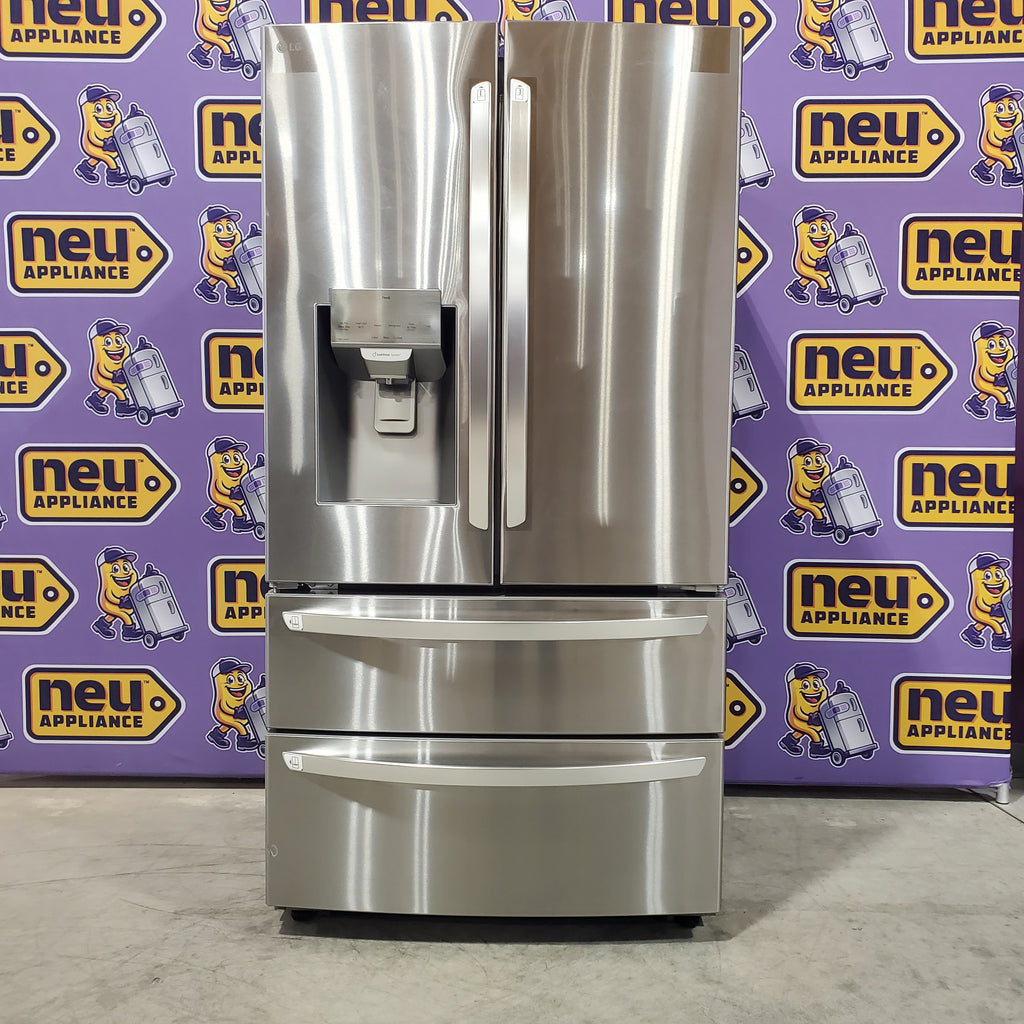 Pictures of LG 28 cu. ft. 4-Door French Door, Standard Depth, Ice & Water, Double Freezer, Stainless Steel 3SD677 - LMXS28626S - Scratch & Dent (Minor) - Neu Appliance Outlet - Discount Appliance Outlet in Austin, Tx