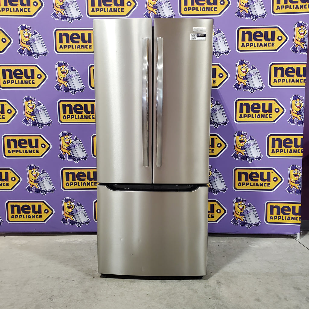 Frigidaire Gallery 20 Cu. Ft. 30" Wide Standard-Depth French Door Refrigerator in Stainless Steel 3SD817 - GRFN2023AF - Scratch & Dent (Moderate)