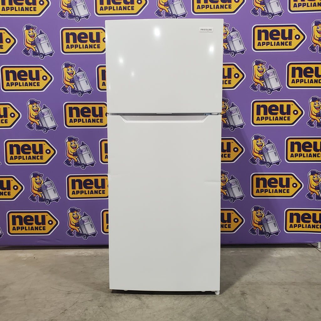 Pictures of Frigidaire Top Freezer 18 Cu. Ft. Capacity Refrigerator with Spacious Interior Storage and Bright LED Lighting in White FFHT1822UW - 3SD372 - Scratch and Dent (Moderate) - Neu Appliance Outlet - Discount Appliance Outlet in Austin, Tx