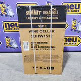 Summit Shallow Depth 15 in. Single Zone 18-Wine Bottle Beverage and Wine Cooler in Stainless Steel SDHW1532 - New in Box