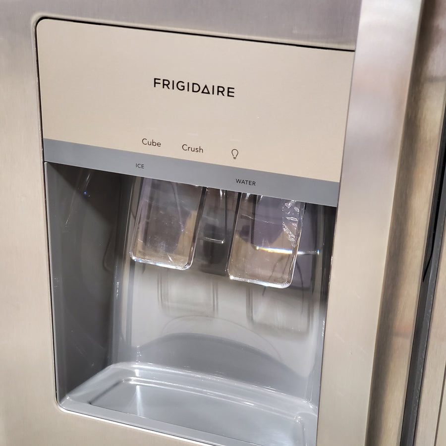 Frigidaire 33" Wide 22.3 cu. ft. ENERGY STAR Side by Side Refrigerator Stainless Steel with Exterior Water and Ice Dispenser 22SD024 - FRSS2323AS - Open Box