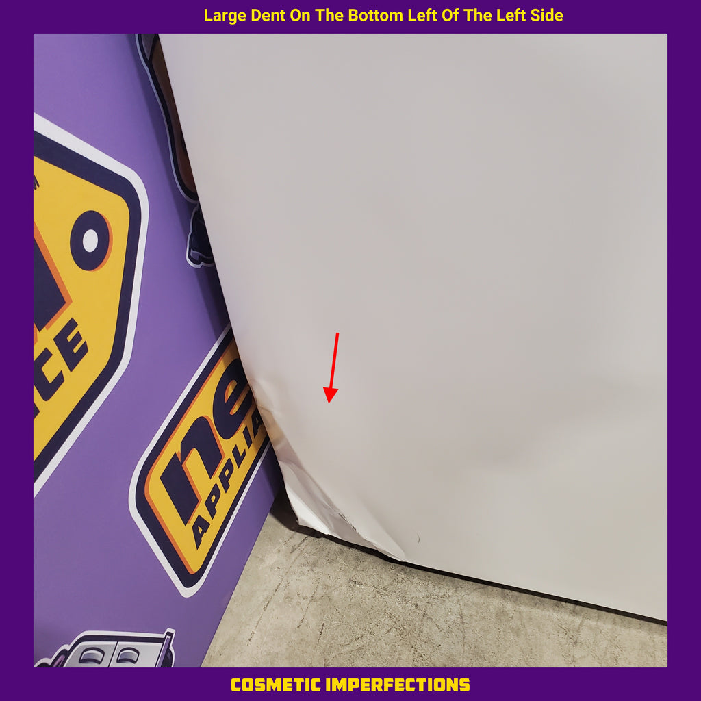 Pictures of Frigidaire Top Freezer 18 Cu. Ft. Capacity Refrigerator with Spacious Interior Storage and Bright LED Lighting in White FFHT1822UW - 3SD392 - Scratch and Dent (Major) - Neu Appliance Outlet - Discount Appliance Outlet in Austin, Tx