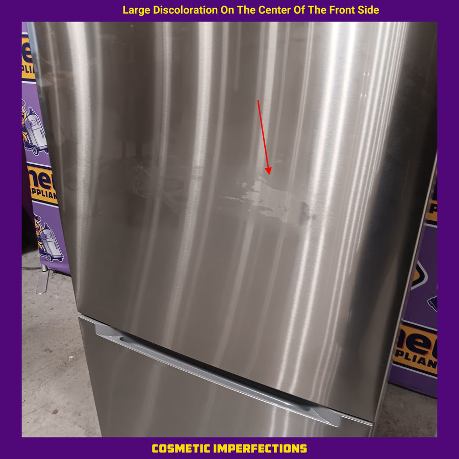 Vissani 18.7 cu. ft. Bottom Freezer Refrigerator in Stainless Steel 25136CR631 - MDBF18SS - Scratch & Dent (Moderate)