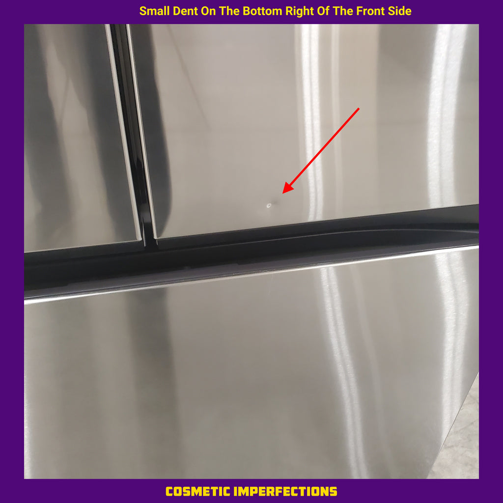 Pictures of Samsung Stainless Steel 31 cu. ft. Mega Capacity 3-Door French Door Refrigerator with External Water and Ice Dispenser RF32CG5B10SR - Scratch & Dent - Minor - Neu Appliance Outlet - Discount Appliance Outlet in Austin, Tx