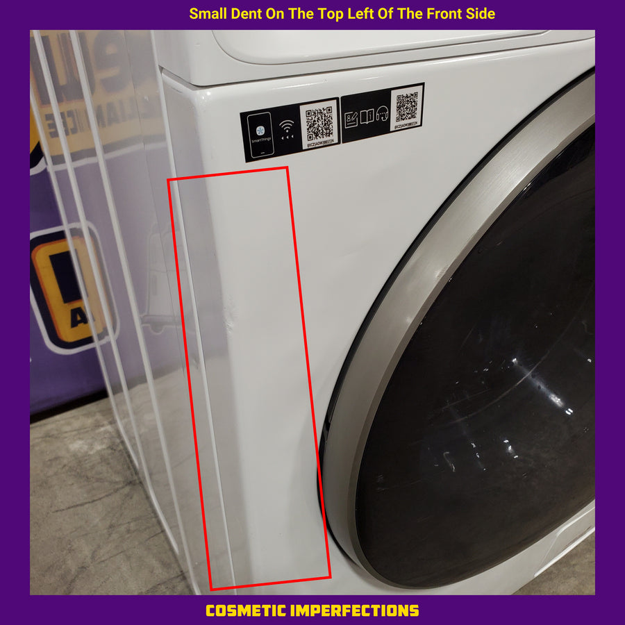 Samsung 24 in. 2.5 cu. ft. Compact Front Load Washer in White with AI Smart Dial and Super Speed Wash 251313SD1072 - WW25B6900AW - Scratch & Dent (Major)