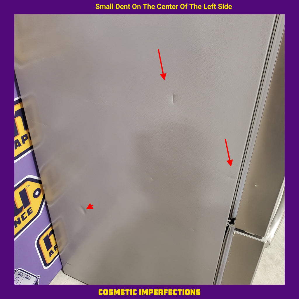 Pictures of Frigidaire 27.8-cu ft ENERGY STAR French Door Refrigerator with Dual Ice Maker in Fingerprint Resistant Stainless Steel GRFS2853AF - Scratch & Dent (Minor) - Neu Appliance Outlet - Discount Appliance Outlet in Austin, Tx