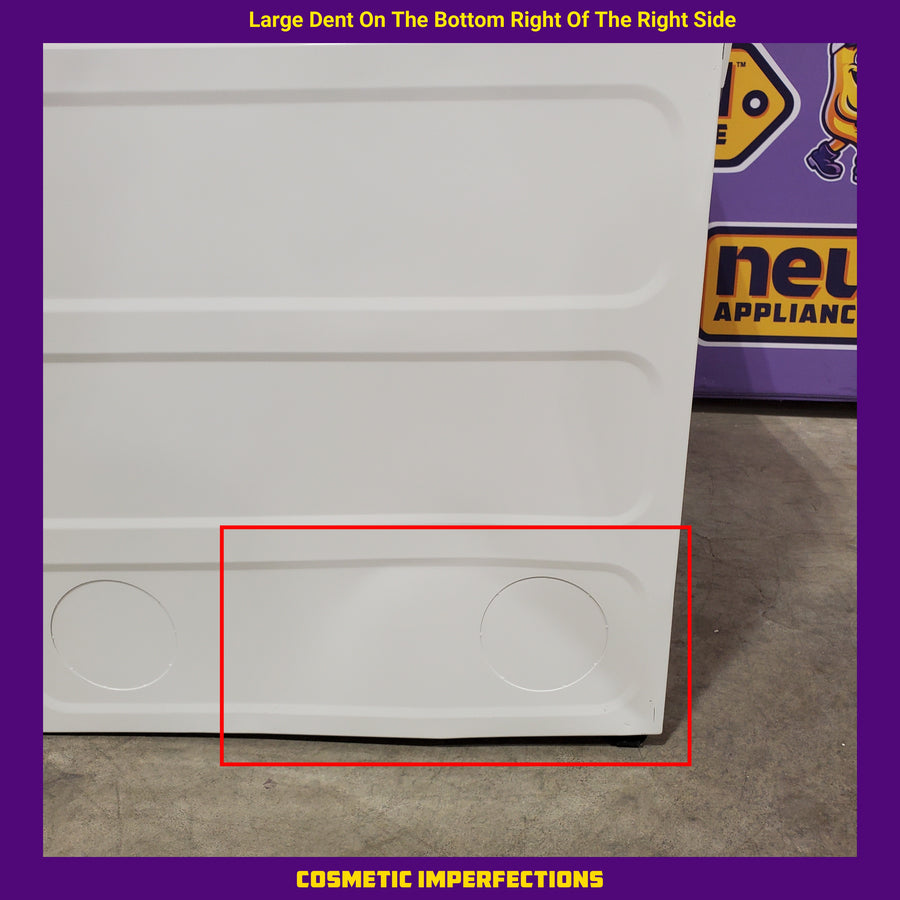Hotpoint 6.2 cu. ft. Capacity Electric Dryer with Up To 120 ft. Venting and Shallow Depth 25139SD803 - HTX26EASWWW - Scratch & Dent (Moderate)
