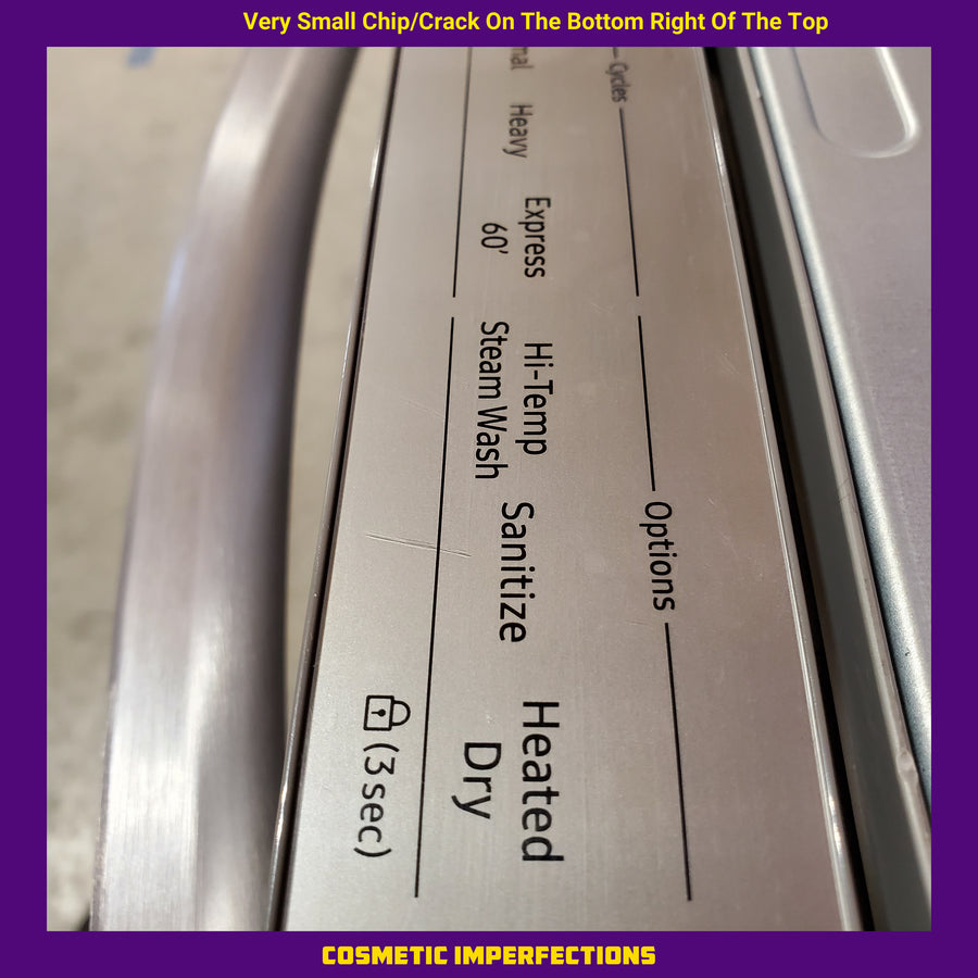 Samsung Top Control Built-In Hybrid Stainless Steel Tub Dishwasher with Height-Adjustable Rack, 53 dBA in Stainless Steel 22136SD250 - DW80CG4021SR - Scratch & Dent (Minor)