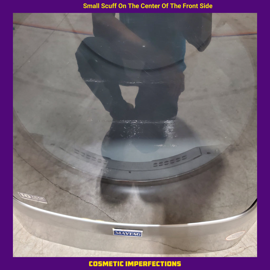 Maytag 4.5-cu ft High Efficiency Stackable Steam Cycle Front-Load Washer MHW5630HC - Scratch & Dent (Minor) and Maytag 7.3-cu ft Stackable Vented ENERGY STAR Electric Dryer 16059 - MED5630HC - Scratch & Dent (Minor)