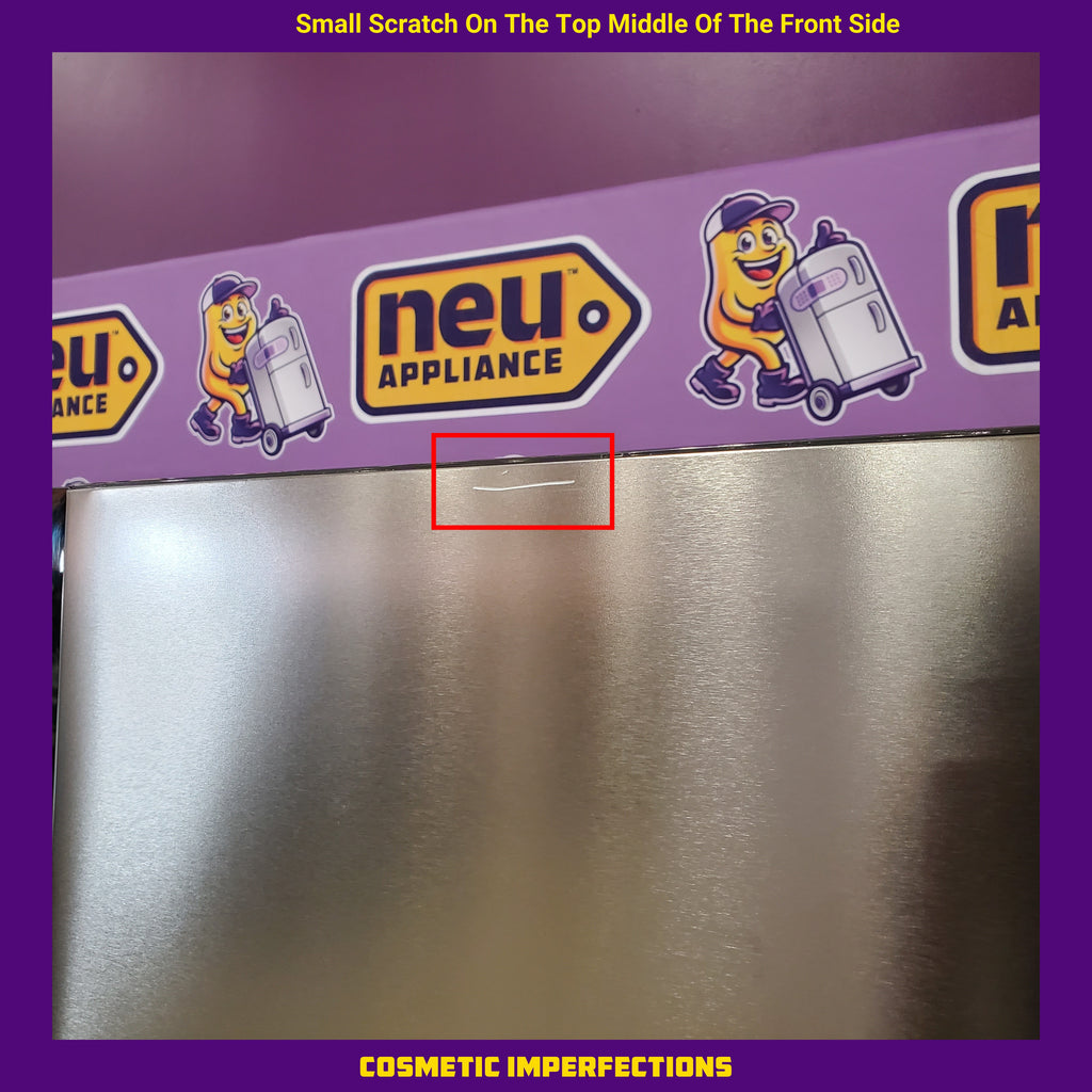 Pictures of Frigidaire 21 Cu. Ft. Counter-Depth Side-by-Side Refrigerator in Fingerprint-Resistant Stainless Steel - 3SD430 - FRSG2115AV - Scratch & Dent (Moderate) - Neu Appliance Outlet - Discount Appliance Outlet in Austin, Tx