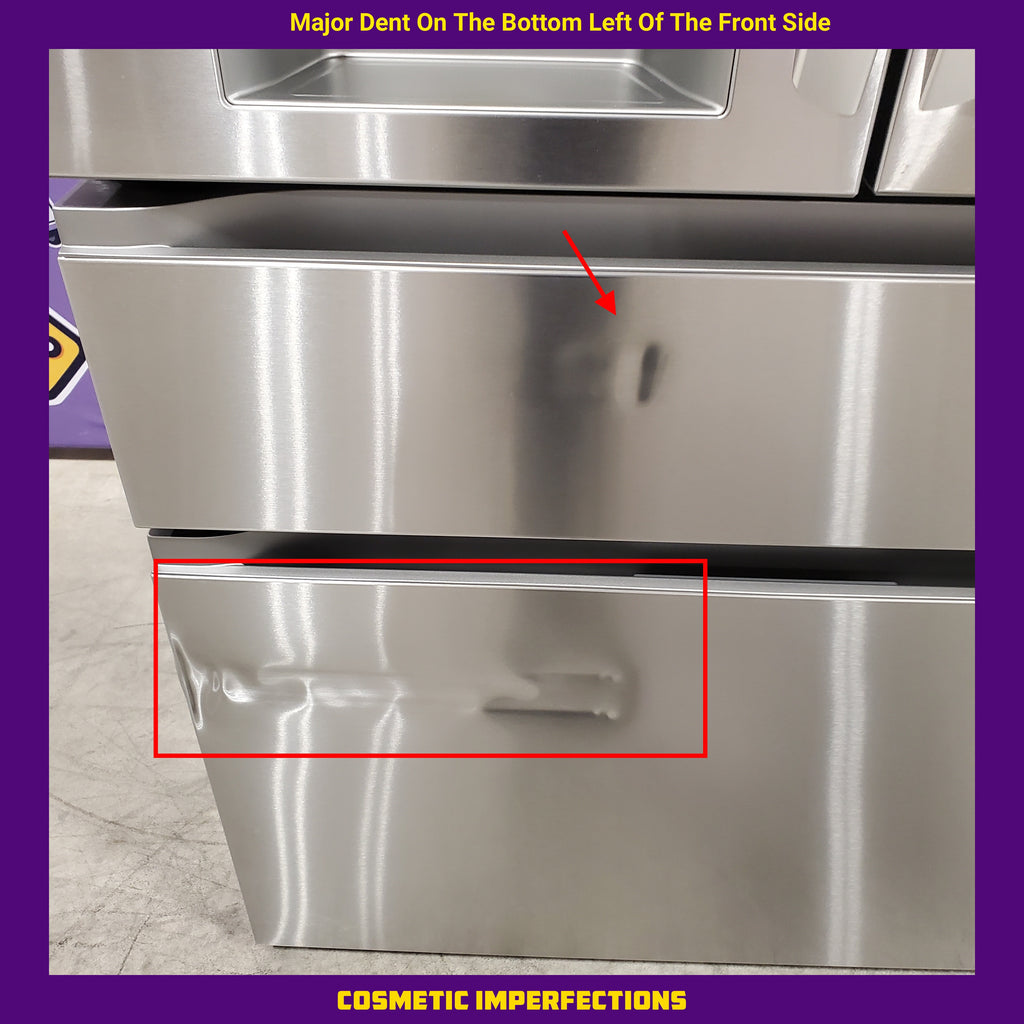 Pictures of Print Proof Stainless Steel 29 cu. ft. Smart Standard-Depth MAX™ 4-Door French Door Refrigerator with Full-Convert Drawer™ 3SD678 - LF29H8330S - Scratch & Dent - Major - Neu Appliance Outlet - Discount Appliance Outlet in Austin, Tx