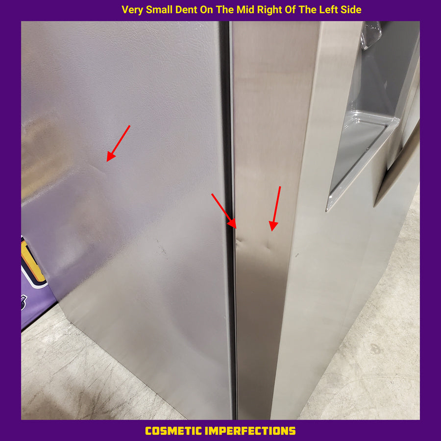 Frigidaire 33" Wide 22.3 cu. ft. ENERGY STAR Side by Side Refrigerator Stainless Steel with Exterior Water and Ice Dispenser 22136SD275 - FRSS2323AS - Scratch & Dent (Moderate)