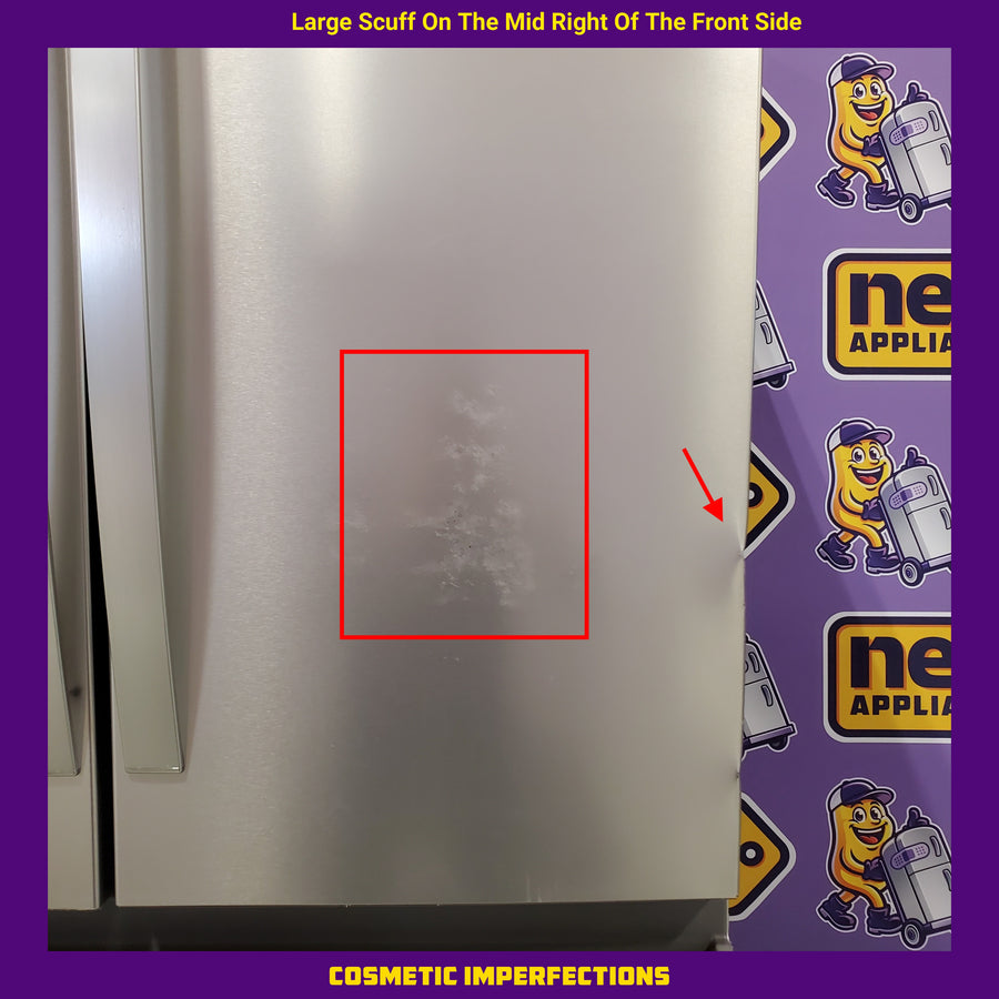Whirlpool 30 Cu. Ft. French Door Refrigerator with Dual Ice Makers with Fingerprint-Resistant Stainless Finish WRFF3736SZ - Scratch & Dent (Major)