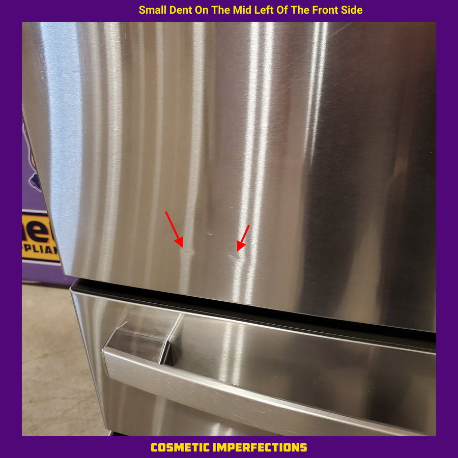 GE Profile 28.7 cu. ft. 4-Door French Door Refrigerator in Stainless Steel with Dual-Dispense Autofill Pitcher 22136SD342 - PGE29BYTFS - Scratch & Dent (Moderate)