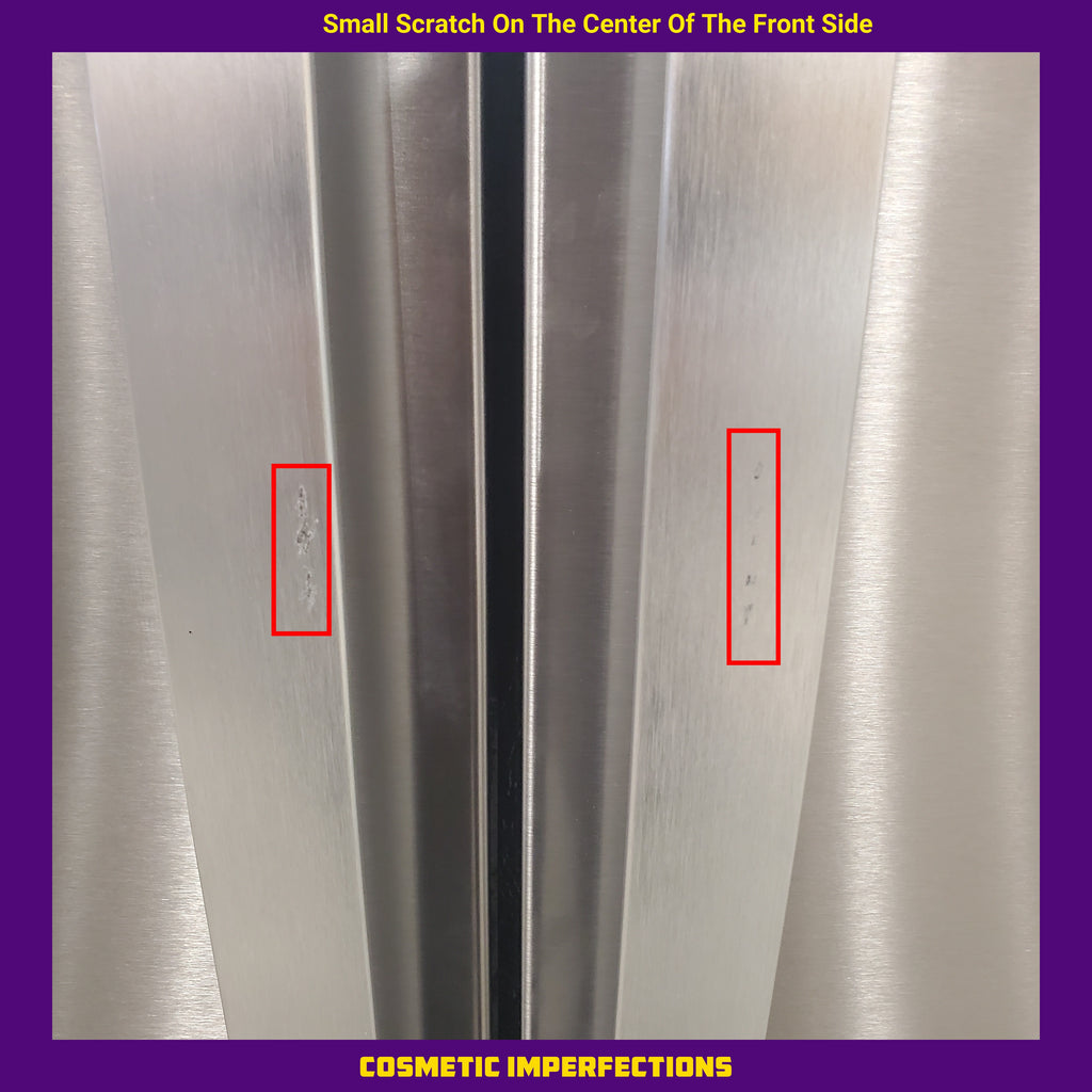 Pictures of Whirlpool Stainless Steel 36 in. 25.2 cu. ft. Standard Depth French Door Refrigerator in Fingerprint Resistant Stainless Steel, WRFF3236RZ- Scratch and Dent (Minor) - Neu Appliance Outlet - Discount Appliance Outlet in Austin, Tx