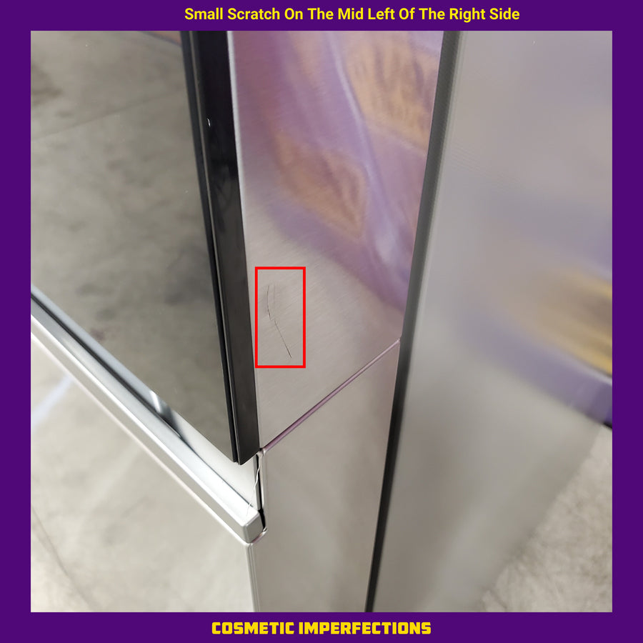 LG ENERGY STAR 27 cu. ft. Side by Side Refrigerator with Edge-to-Edge InstaView in Print Proof Stainless Steel - 22136SD337 - LRSOS2706S - Scratch & Dent (Moderate)