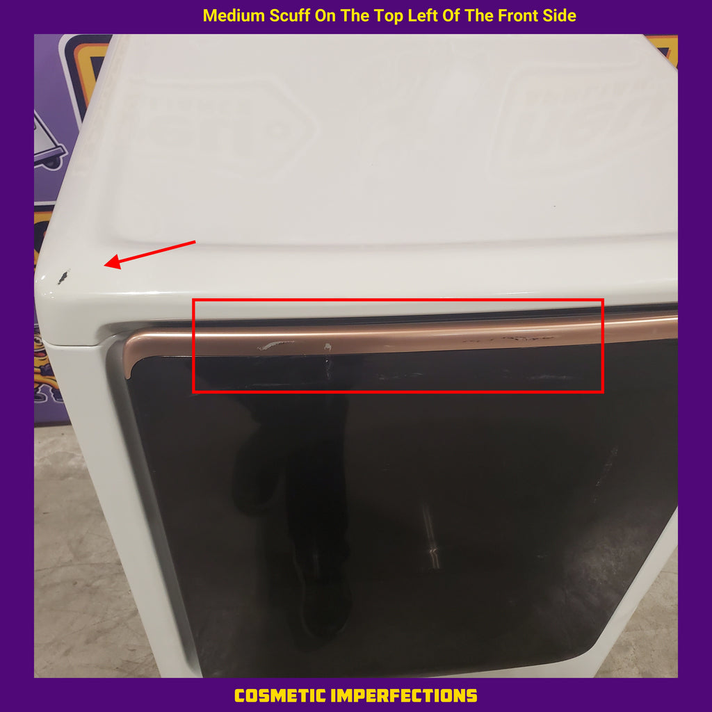 Pictures of Samsung Smart Electric 7.4 Cu. Ft. Dryer with Steam Sanitize in White 1CR04033 - DVE55CG7500E - Certified Refurbished - Neu Appliance Outlet - Discount Appliance Outlet in Austin, Tx