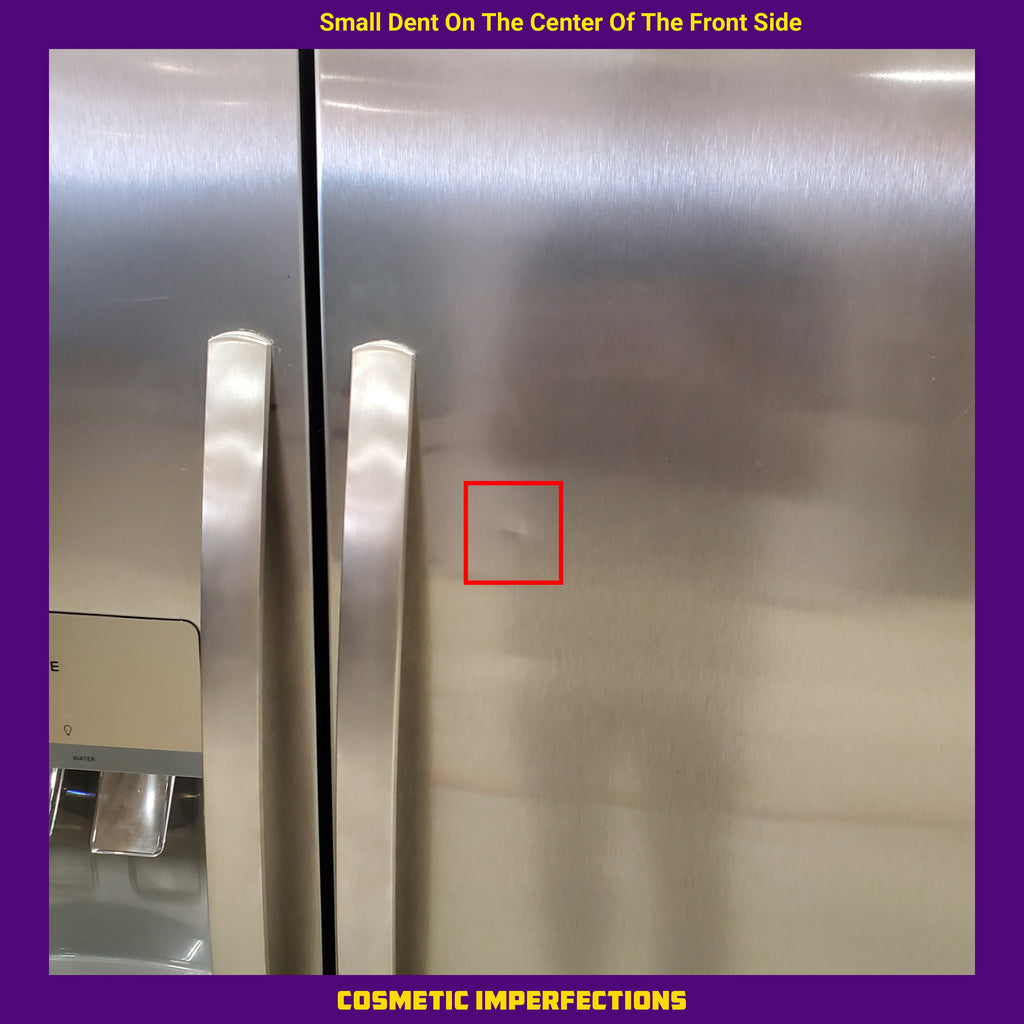 Pictures of Frigidaire 25.6-cu ft ENERGY STAR Side-by-Side Refrigerator with Ice Maker in Fingerprint Resistant Stainless Steel 3SD673 - FRSS26L3AF - Scratch and Dent (Minor) - Neu Appliance Outlet - Discount Appliance Outlet in Austin, Tx