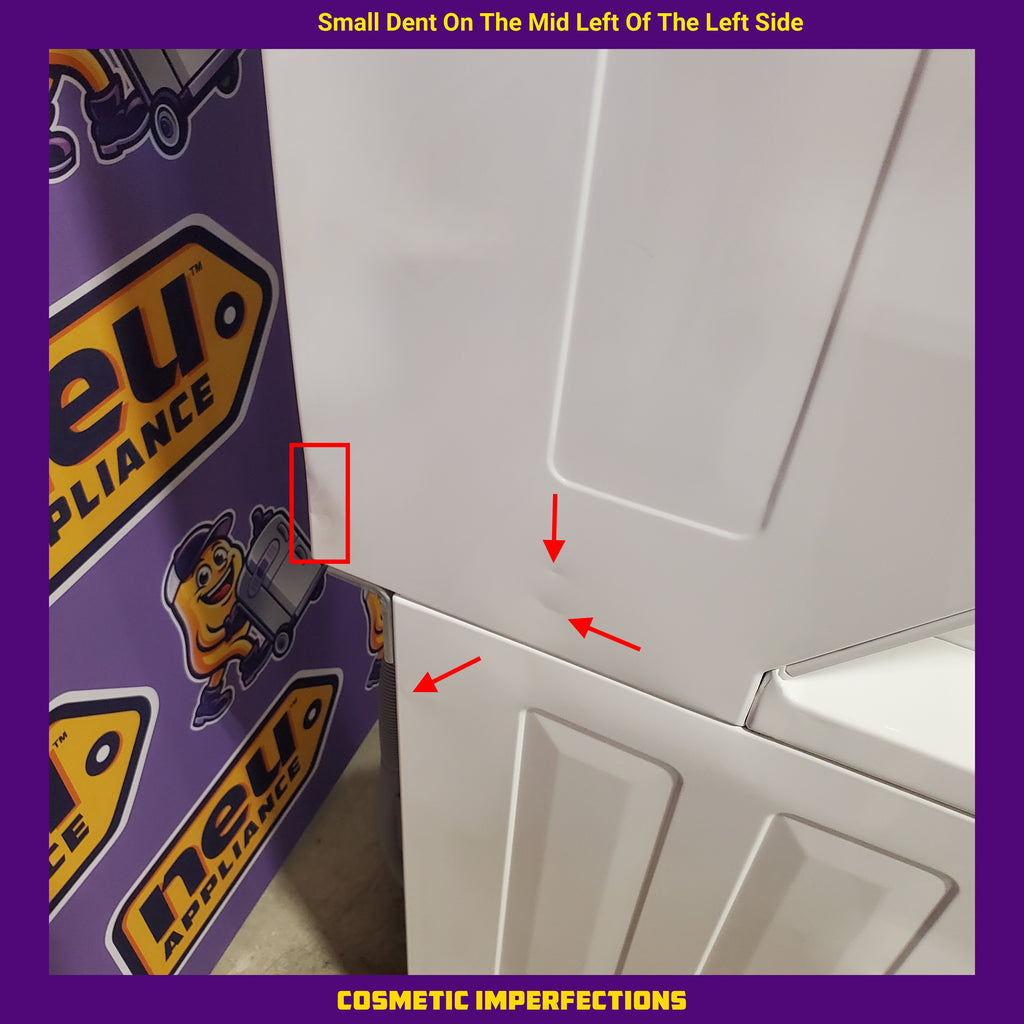 Pictures of Frigidaire Electric Washer/Dryer Laundry Center - 3.9 Cu. Ft Washer and 5.5 Cu. Ft. Dryer FLCE7522AW - Scratch & Dent (Minor) - Neu Appliance Outlet - Discount Appliance Outlet in Austin, Tx