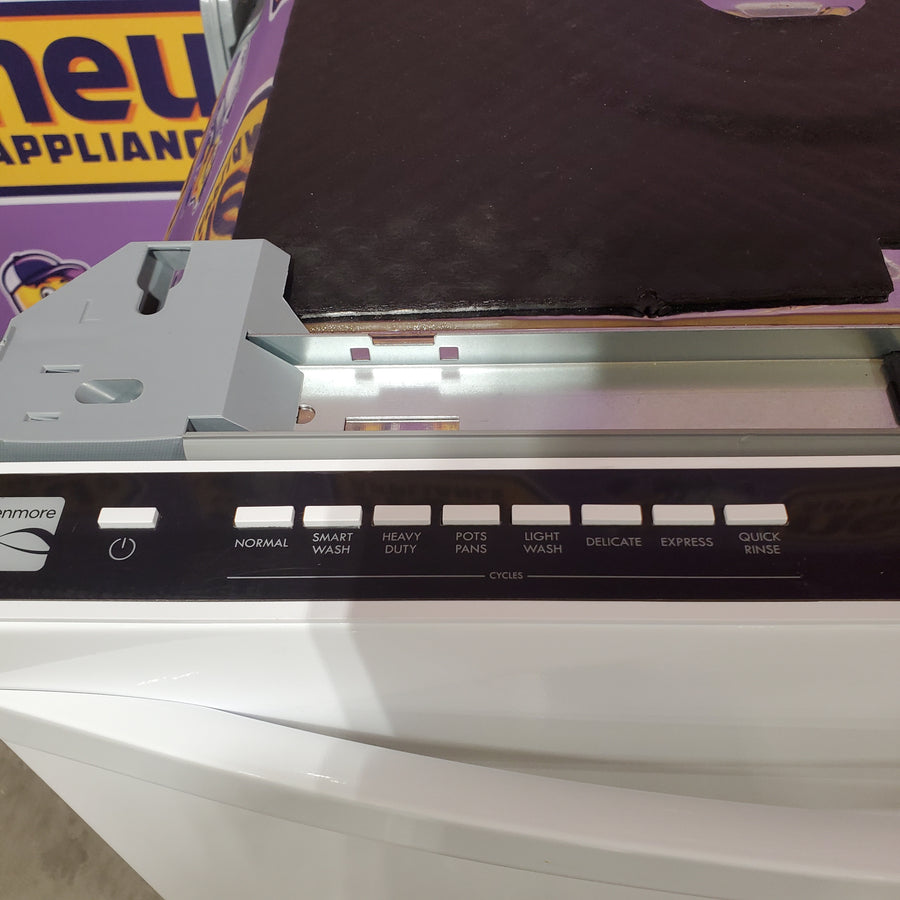Kenmore 24-in Top Control Built-in Dishwasher With Third Rack, 49-Decibel in White 2214622 - Open Box
