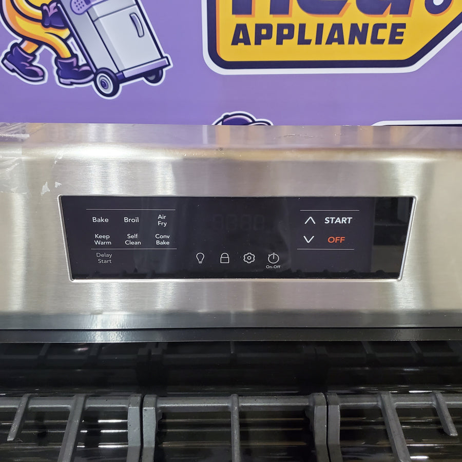 Frigidaire Stainless Steel Gas Range with Air Fry and Five Burner Cooktop 20531SD475 - FCRG3083AS - Open Box