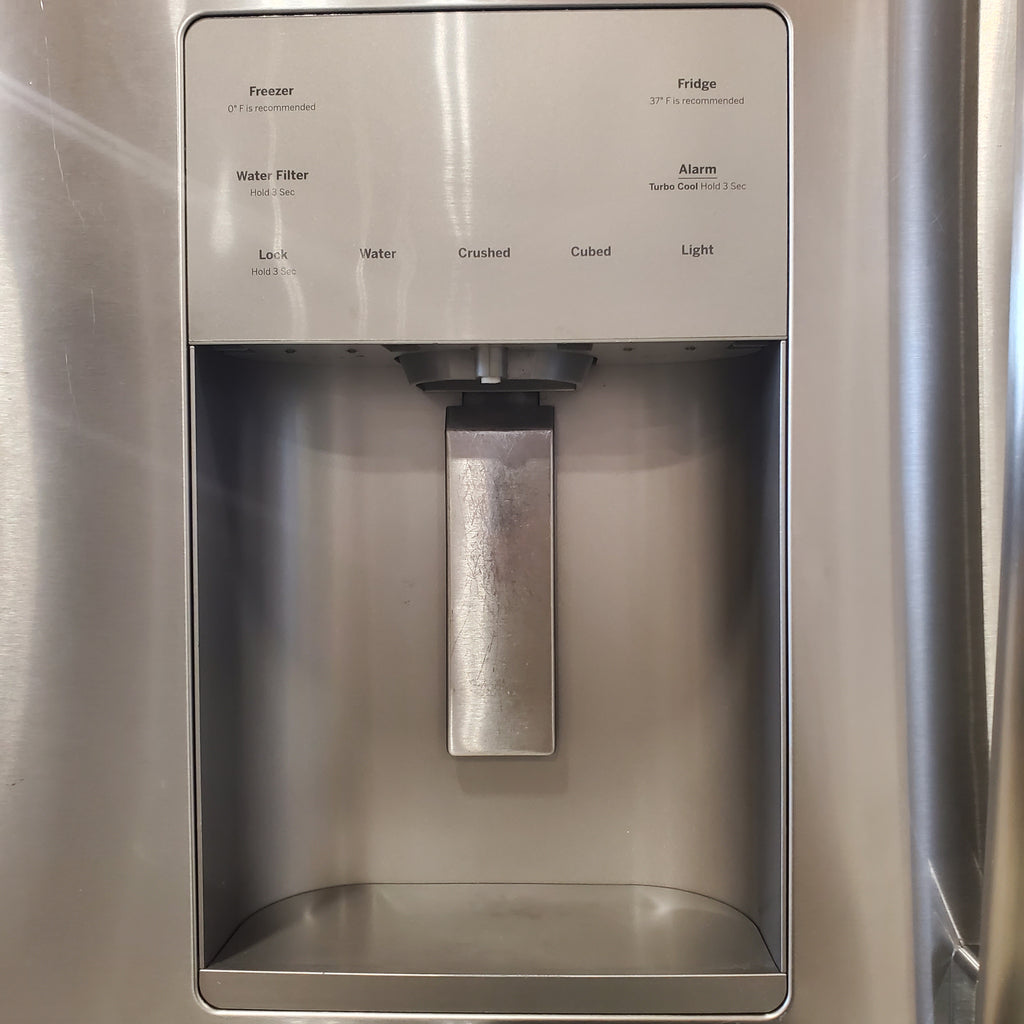 Pictures of GE 25.6 cu. ft. French Door Refrigerator in Fingerprint Resistant Stainless Steel, ENERGY STAR-GFE26JSMFS-Certified Refurbished - Neu Appliance Outlet - Discount Appliance Outlet in Austin, Tx