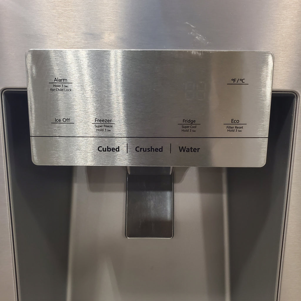 Pictures of Hisense PureFlat Standard-Depth 25.4-cu ft 3.0 -Door French Door Refrigerator with Dual Ice Maker with Water and Ice Dispenser ( Fingerprint Resistant Stainless Steel ) ENERGY STAR-HRF254N6DSE-Scratch and Dent(Minor) - Neu Appliance Outlet - Discount Appliance Outlet in Austin, Tx