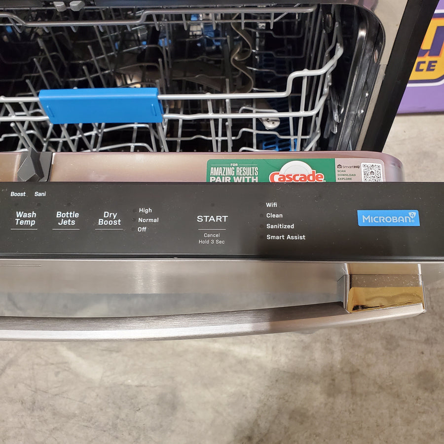 GE Profile™ ENERGY STAR® Fingerprint Resistant Top Control Stainless Interior Dishwasher with Microban™ Antimicrobial Technology 30134SD212 - PDT715SYVFS - Scratch & Dent (Major)
