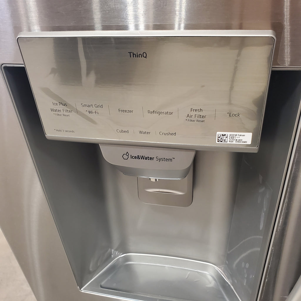 Pictures of LG 28 cu. ft. 4-Door French Door, Standard Depth, Ice & Water, Double Freezer, Stainless Steel 3SD680 - LMXS28626S - Scratch & Dent (Minor) - Neu Appliance Outlet - Discount Appliance Outlet in Austin, Tx