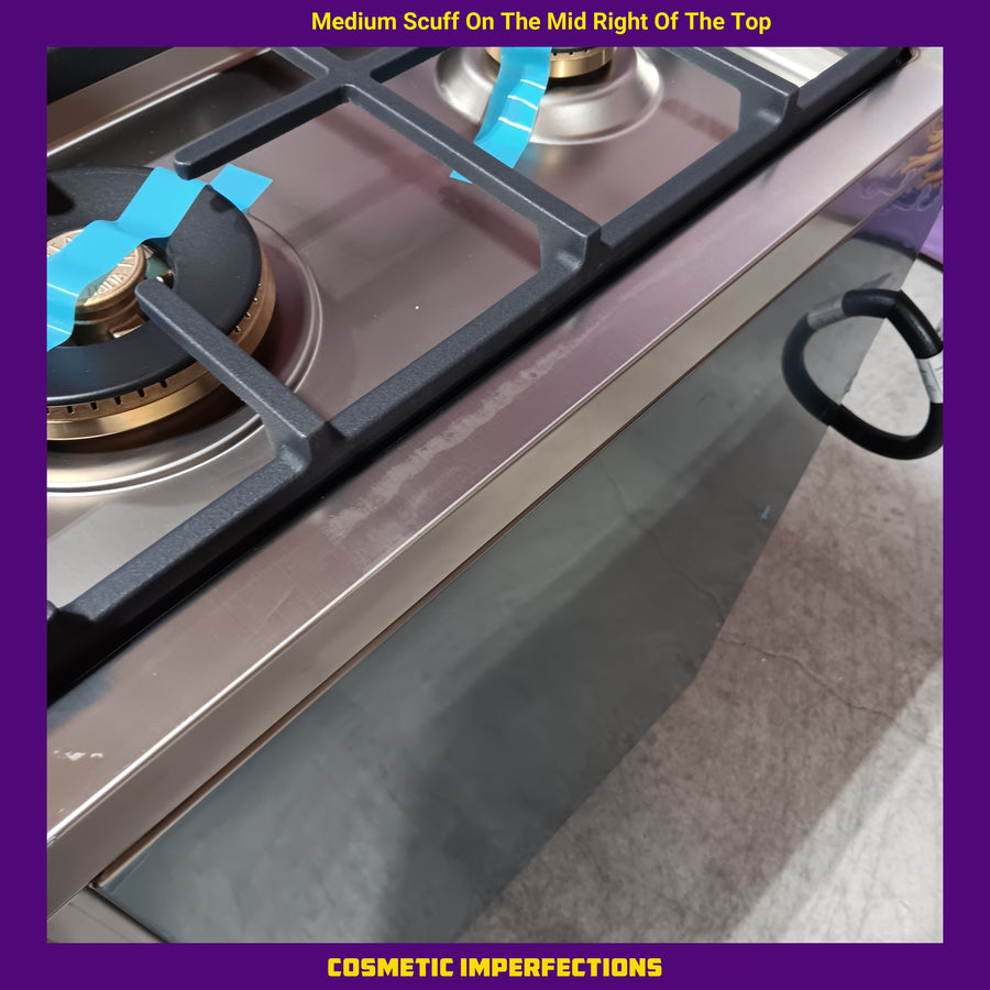 Bertazzoni 36 in. Wide 6 Burner 5.76 cu. ft. Master SeriesDual Fuel Freestanding Range in Stainless Steel MAS366BCFEPXT - Scratch & Dent (Minor)
