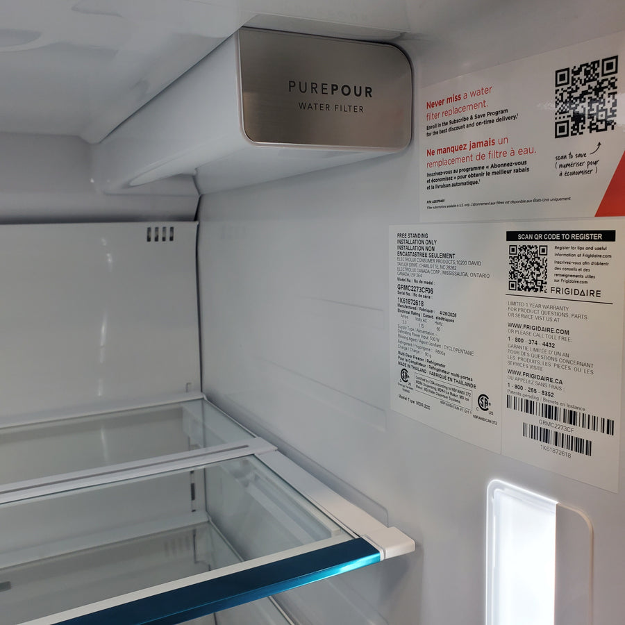 Frigidaire Gallery 22 Cu. Ft. 4-Door Counter-depth French Door Refrigerator with Ice Maker (Fingerprint Resistant Stainless Steel) ENERGY STAR GRMC2273CF - Scratch & Dent (Minor)