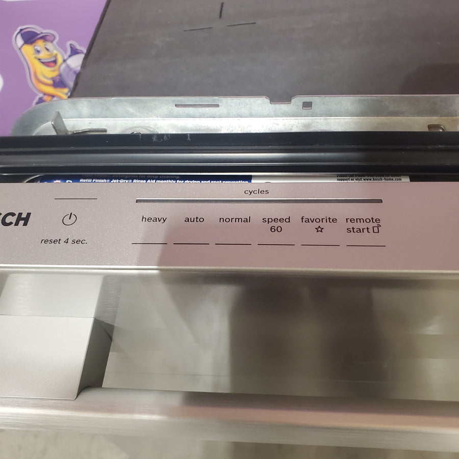 Bosch 800 Series 24-in Top Control Built-in Dishwasher With Third Rack, PowerControl and CrystalDry, 42-Decibel in Stainless Steel SHX78CM5N - Scratch & Dent (Moderate)