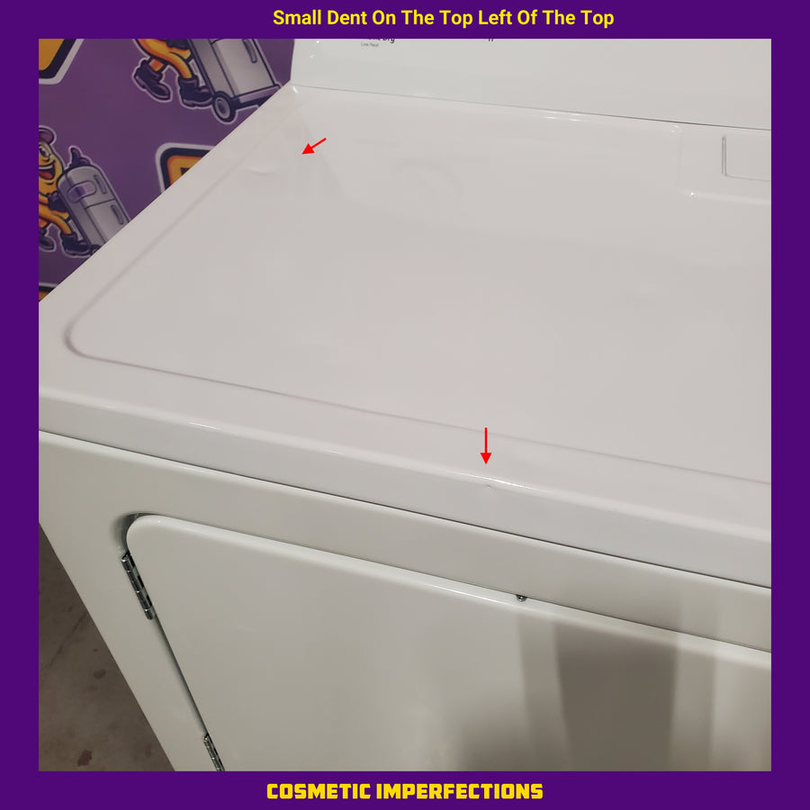 Roper White 3.5 Cu. Ft. Top Load High Efficiency Washer with Agitator RTW4516FW - Certified Refurbished and Roper 6.5 cu. ft. Electric Dryer with Wrinkle Prevent RED4516FW - Certified Refurbished