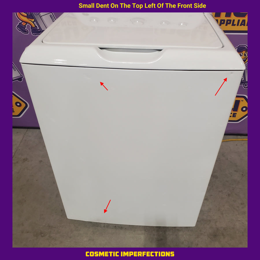 GE® 4.5 cu. ft. Capacity Washer with Stainless Steel Basket in White GTW465ASNWW - Certified Refurbished and GE White Electric 7.2 Cu. Ft. Dryer with Aluminized Alloy Drum GTD42EASJWW - Certified Refurbished