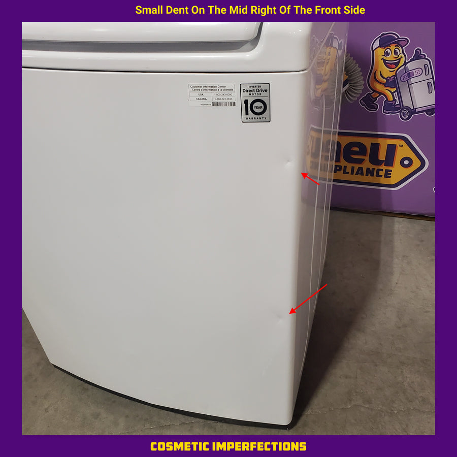 LG 4.5 cu. ft. Top Load Washer with Impeller WT7100CW - Certified Refurbished