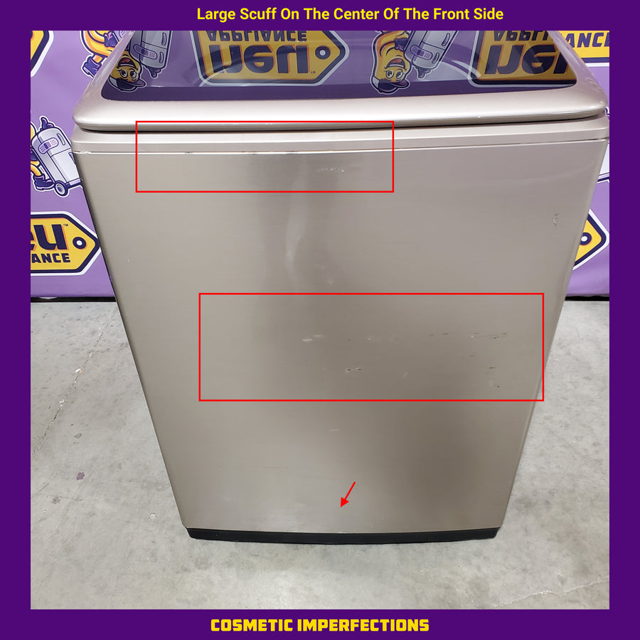 Samsung 5.0 cu. ft. High Efficiency Top Load Washer with Active WaterJet in Champagne WA50T5300AC - Certified Refurbished