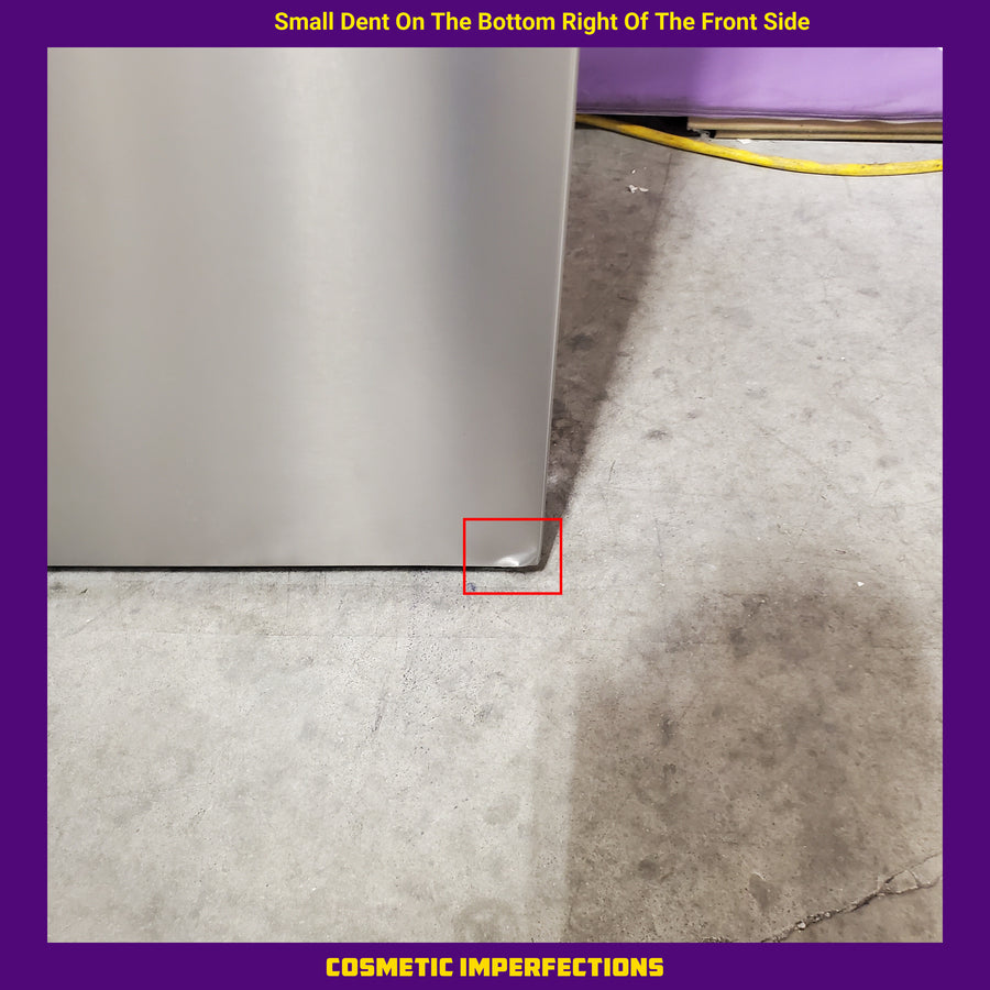 Hisense Counter Depth Bottom Freezer 17.2 Cu. Ft. Refrigerator with LED Lighting and Super Cool and Super Freeze in Fingerprint Stainless Steel HRB171N6ASE - Scratch and Dent (Minor)