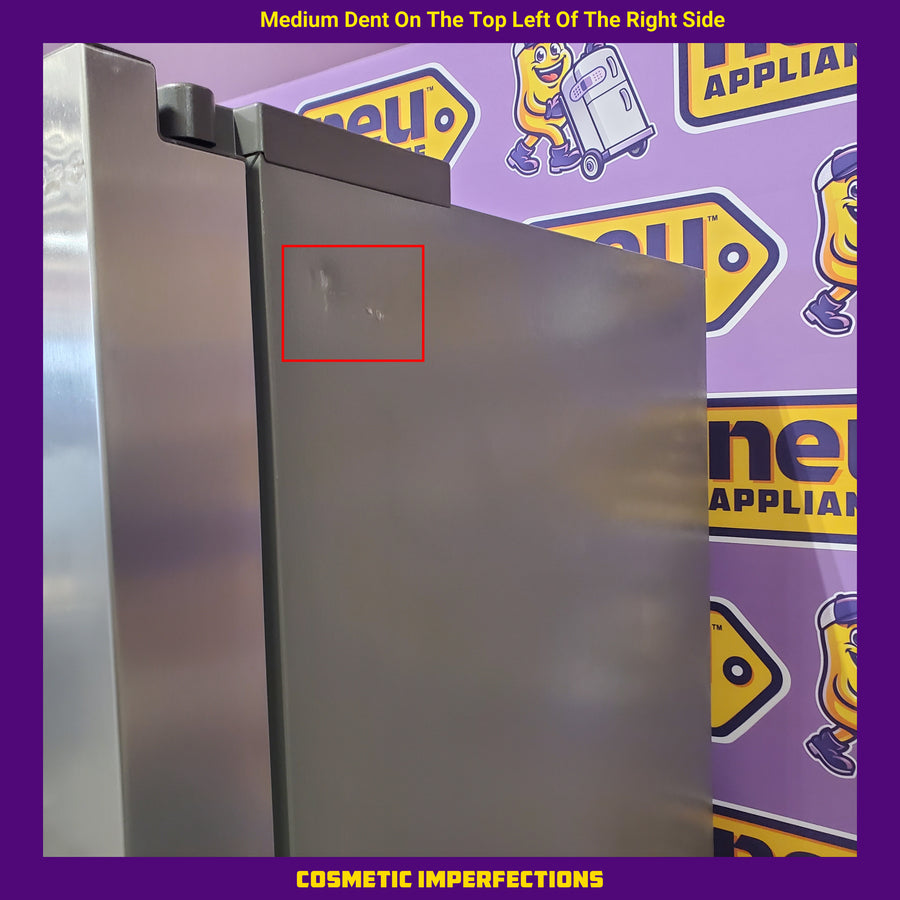 Hisense 29.1 cu. ft. Standard Depth Side by Side Refrigerator Stainless Steel HRS290P5FSE - Scratch & Dent (Moderate)