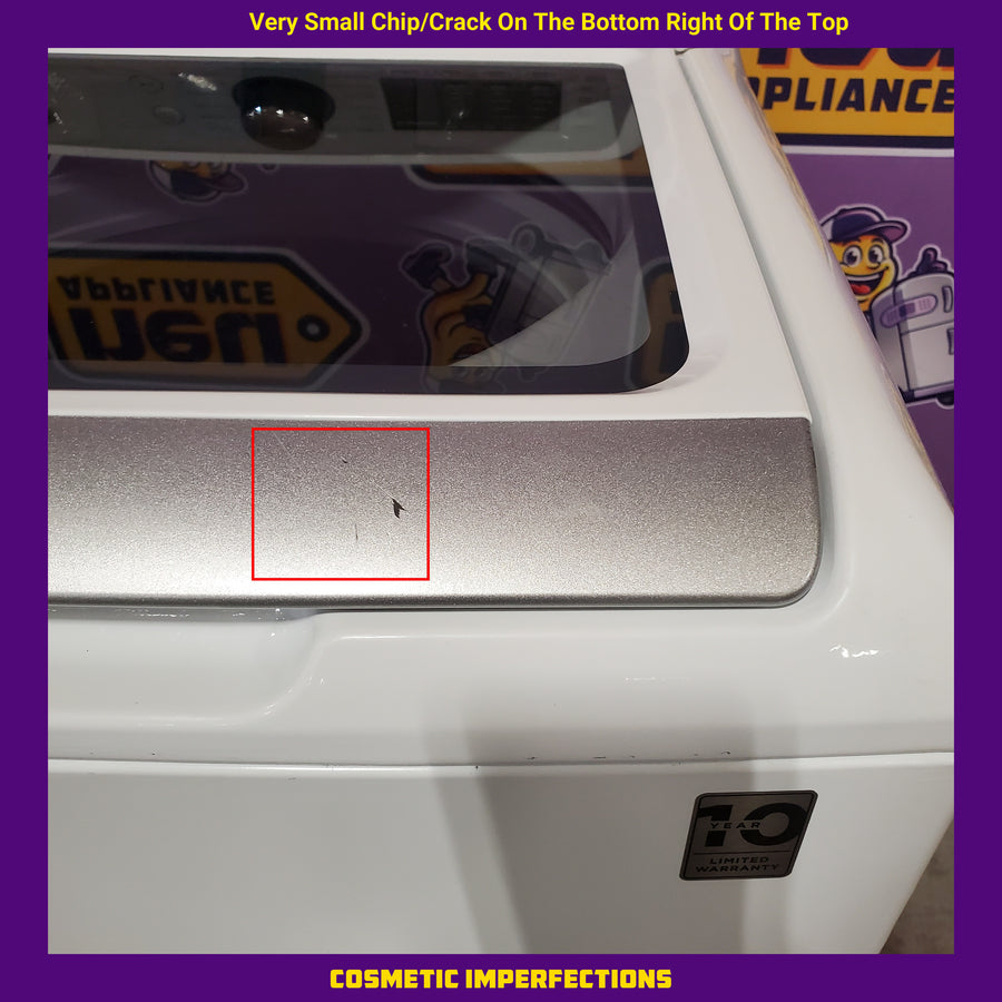 GE® ENERGY STAR® 4.8 cu. ft. Capacity Washer with Sanitize w/Oxi and FlexDispense® in White GTW720BSNWS - Certified Refurbished