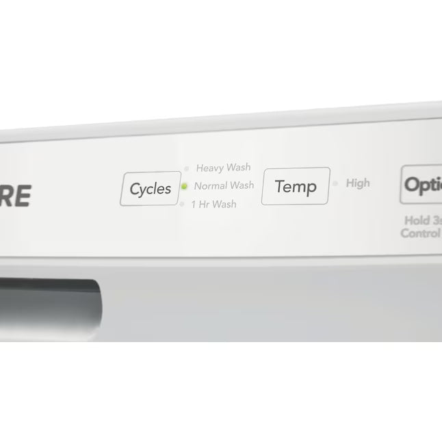 Frigidaire 24 In. in. Front Control Built-In Tall Tub Dishwasher in White with 3-Cycles, 55 dBA 20534SD696 - FFCD2413UW - Scratch & Dent (Moderate)