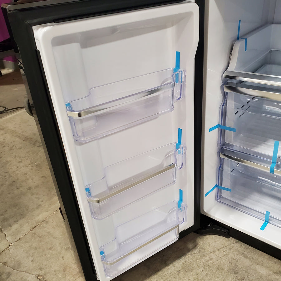 Samsung 23 cu. ft. Counter Depth 4-Door Flex™ Refrigerator with FlexZone™ in Black Stainless Steel RF23J9011SG - Certified Refurbished