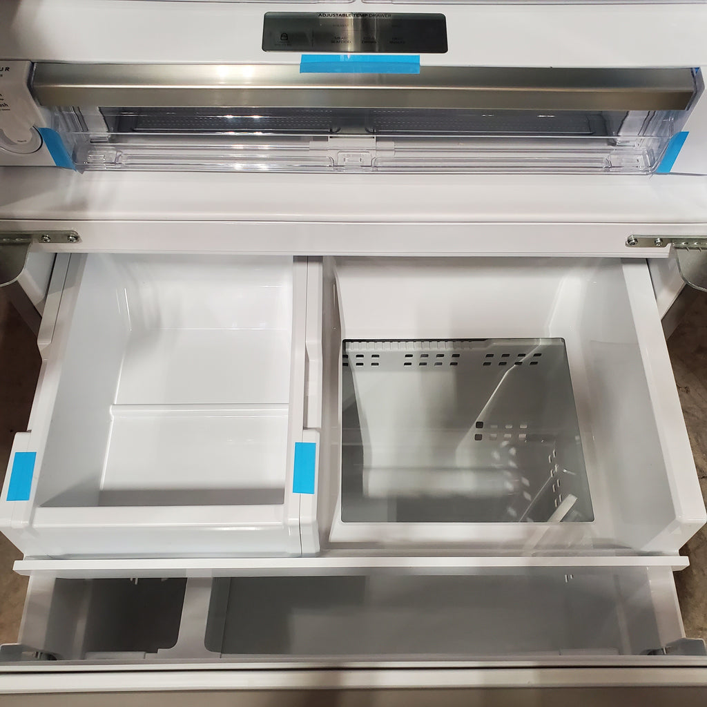 Frigidaire 27.8-cu ft ENERGY STAR French Door Refrigerator with Dual Ice Maker in Fingerprint Resistant Stainless Steel - 3SD764 - GRFS2853AF - Scratch & Dent (Minor)