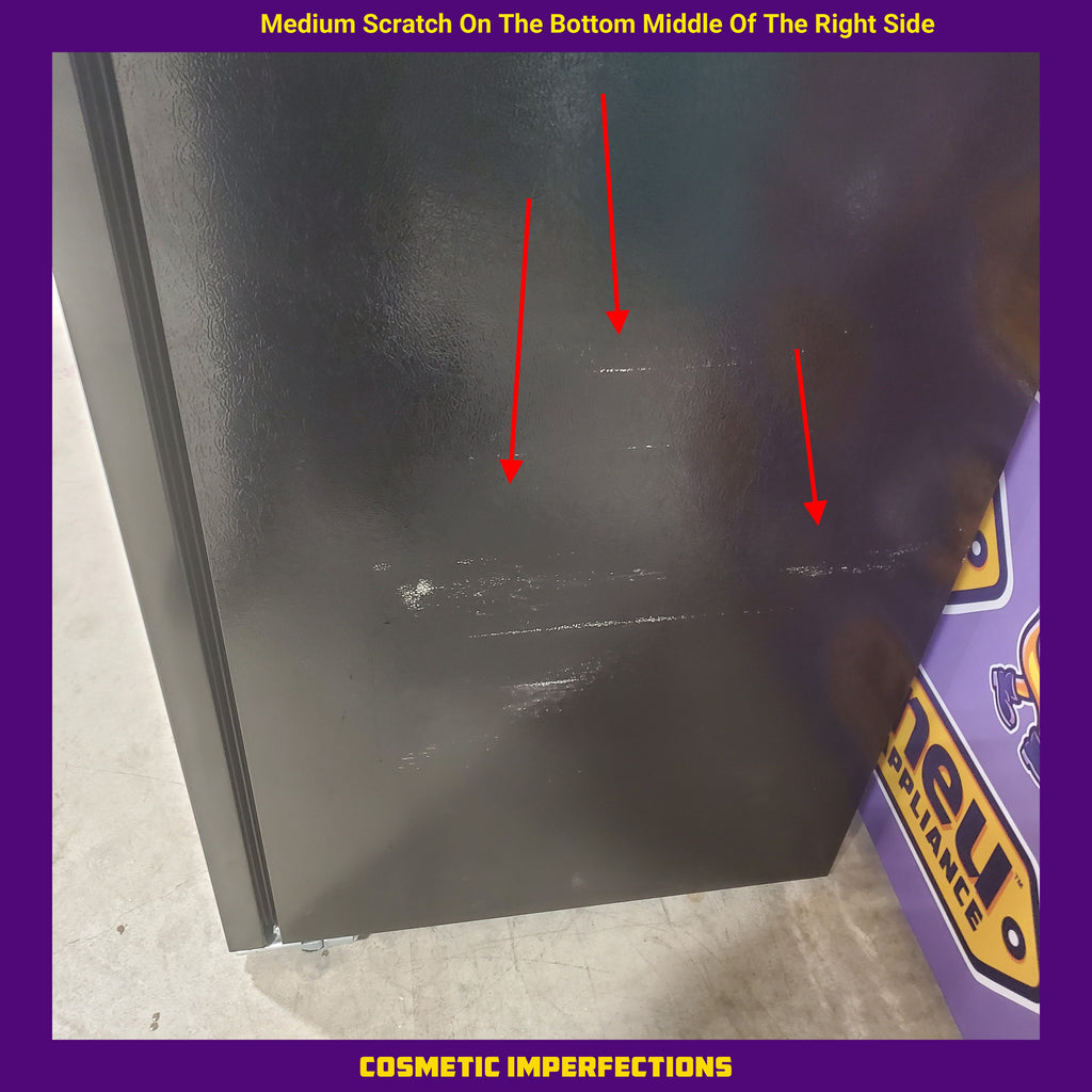 Pictures of Whirlpool 18.2-cu ft Top-Freezer Refrigerator with Ice Maker (Black)-WRT318FMDB-Scratch and Dent(Moderate) - Neu Appliance Outlet - Discount Appliance Outlet in Austin, Tx