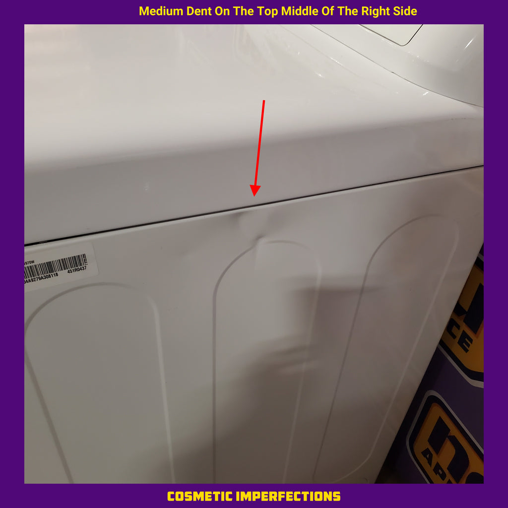 Pictures of LG 7.3 cu. ft. Ultra Large High Efficiency Electric Dryer w/ Sensor Dry Technology in White 1CR04126 - DLE4970W - Certified Refurbished - Neu Appliance Outlet - Discount Appliance Outlet in Austin, Tx