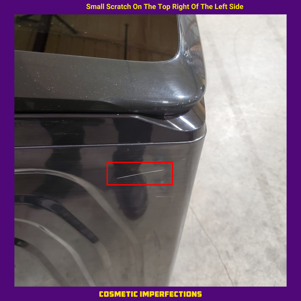 Pictures of Samsung 5.1 cu. ft. Smart Top Load Washer with ActiveWave™ Agitator and Super Speed Wash in Brushed Black 1CR0447 - WA51A5505AV - Certified Refurbished - Neu Appliance Outlet - Discount Appliance Outlet in Austin, Tx