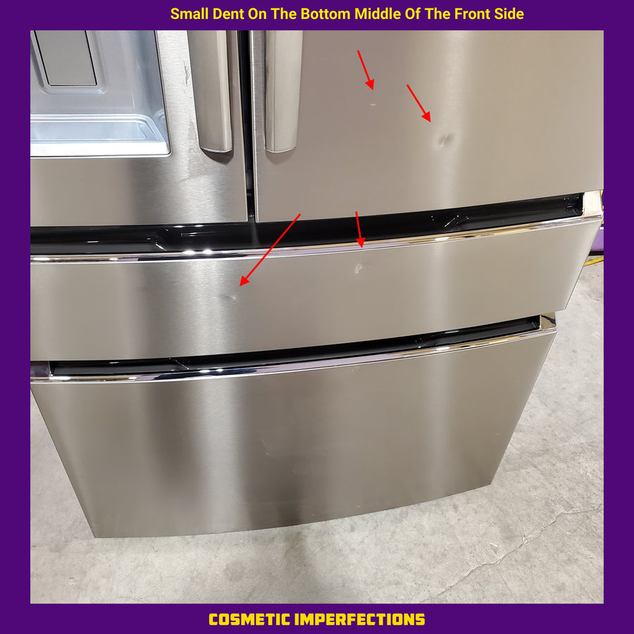 Frigidaire Gallery 26 Cu. Ft. Standard-Depth 4-Door French Door Refrigerator in Fingerprint Resistant Stainless Steel GRMS2773AF - Scratch & Dent (Moderate)