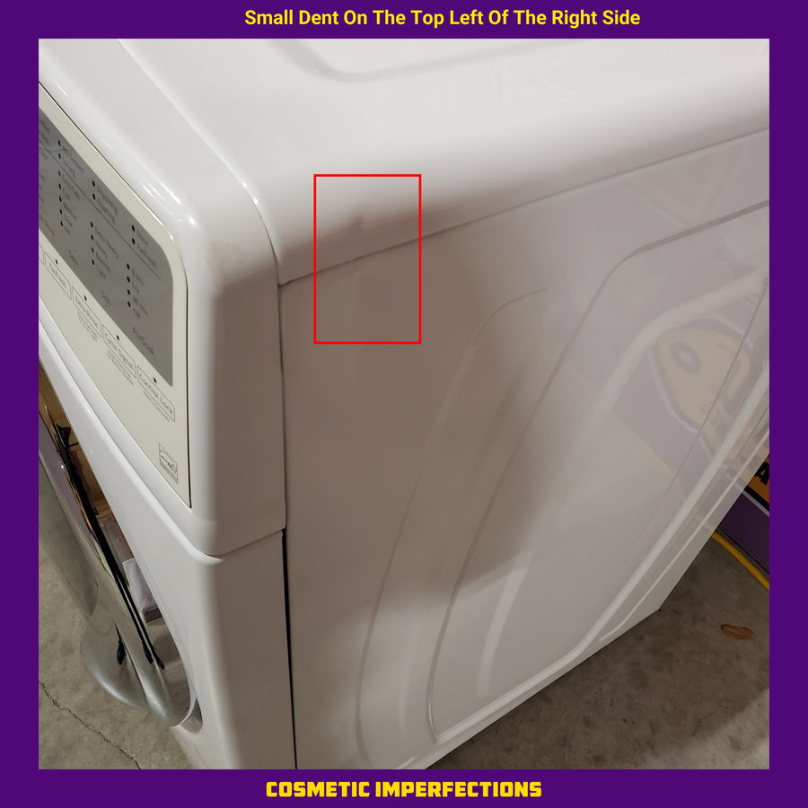 Whirlpool 27 Inch 4.5 cu. ft. Front Load Washer with Load & Go, Adaptive Wash, Steam Clean, 12 Wash Cycles, 1,200 RPM, and Smooth Wave Stainless Steel Basket WFW92HEFW - Scratch & Dent (Minor)