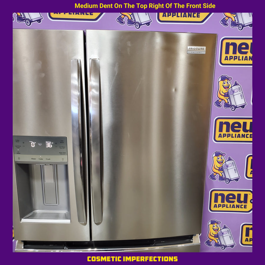 Frigidaire Gallery 26 Cu. Ft. Standard-Depth 4-Door French Door Refrigerator in Fingerprint Resistant Stainless Steel GRMS2773AF - Scratch & Dent (Minor)